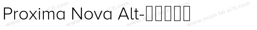 Proxima Nova Alt字体转换